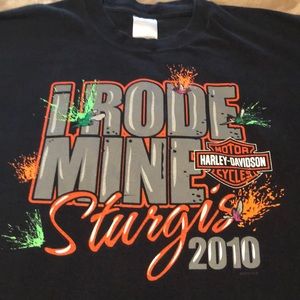 Harley Davidson H-D Sturgis 2010 T Shirt 70th ann.